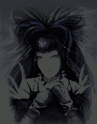 Gif animé gothique poupée